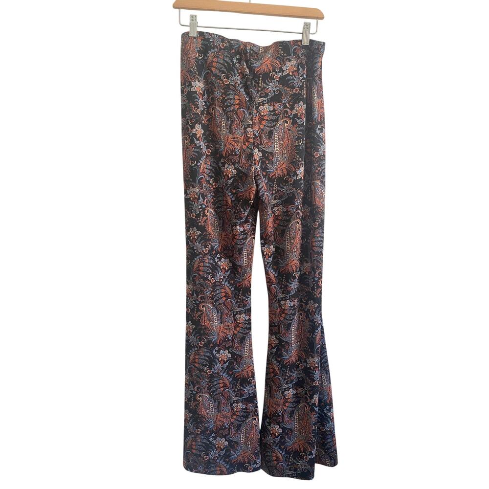 Free People Paisley Bell Bottoms M - Picture 4 of 6